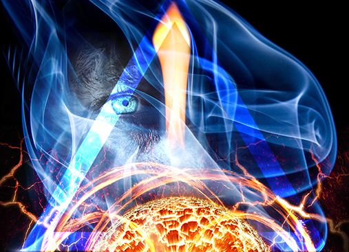 Fire::Digital Art by Sylvie Chadourne